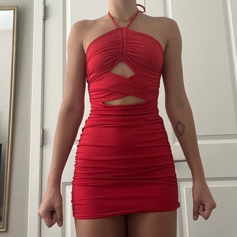 Shein Going out dress- super flattering and solid material